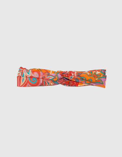 Bandeau cheveux imprimé coton bio BATTI