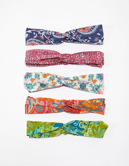 Bandeau cheveux imprimé coton bio BATTI