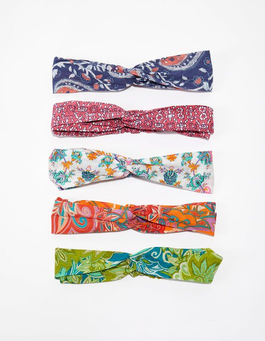 Bandeau cheveux imprimé coton bio BATTI