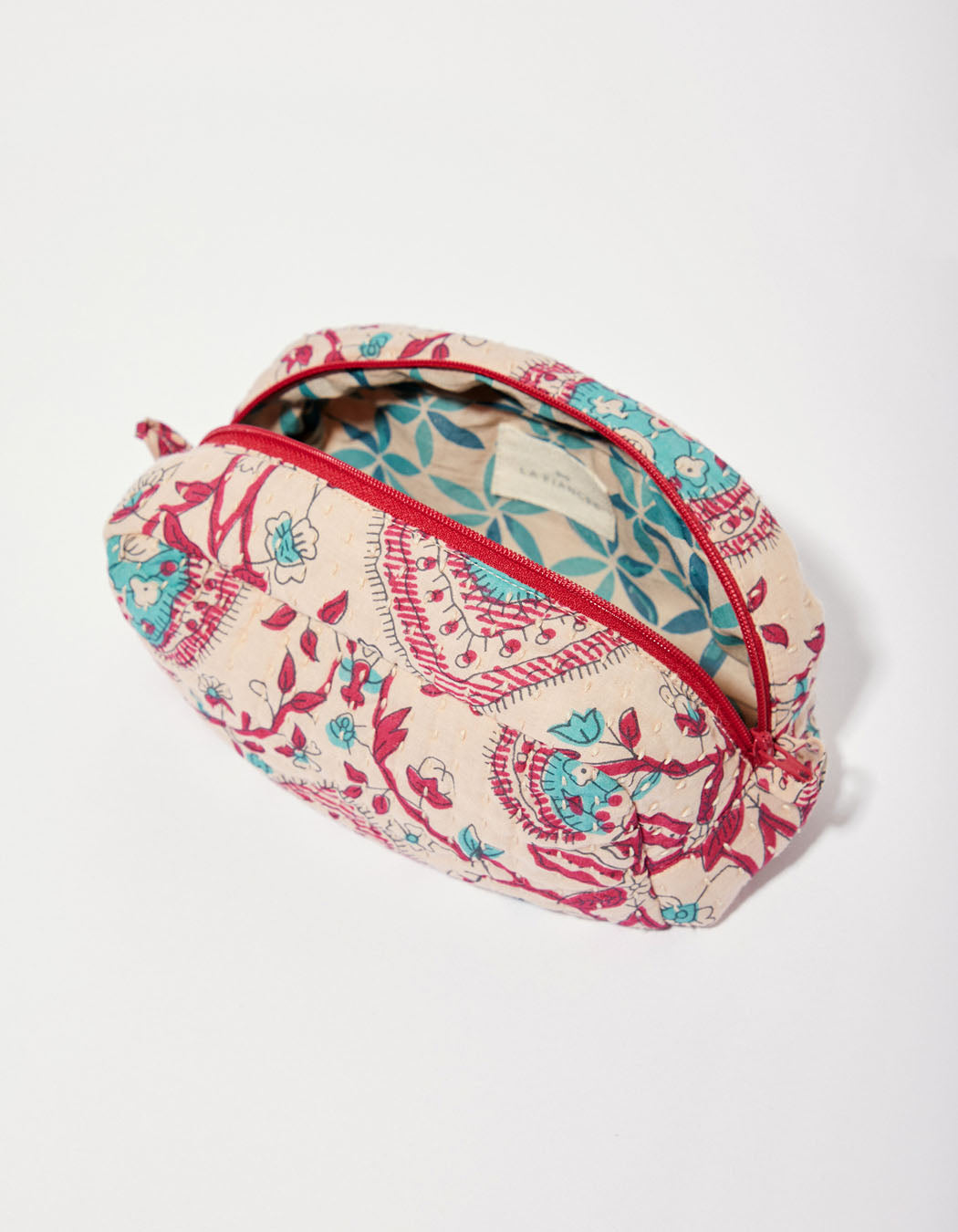 Trousse matelassée imprimée BOX