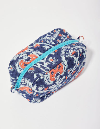 Trousse matelassée imprimée BOX