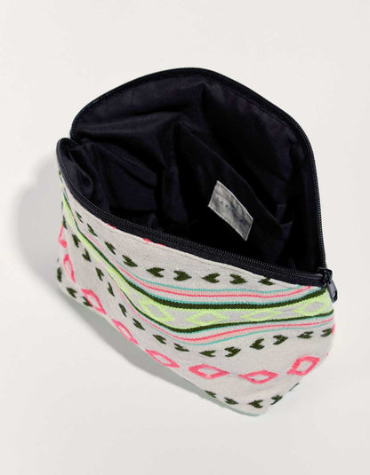 Grande pochette coton zippée DAISY