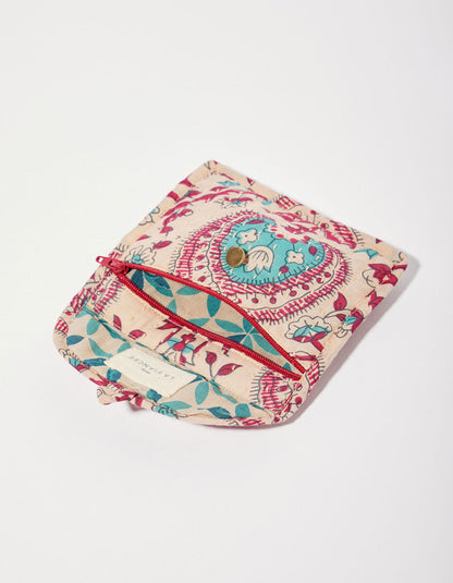 Porte monnaie en coton imprimé REKHA