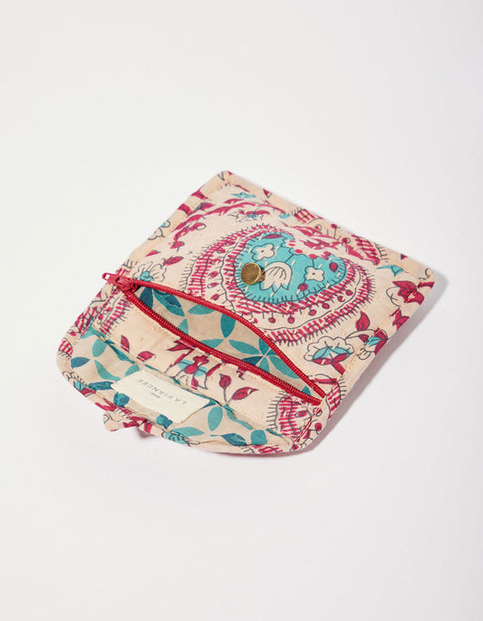 Porte monnaie en coton imprimé REKHA