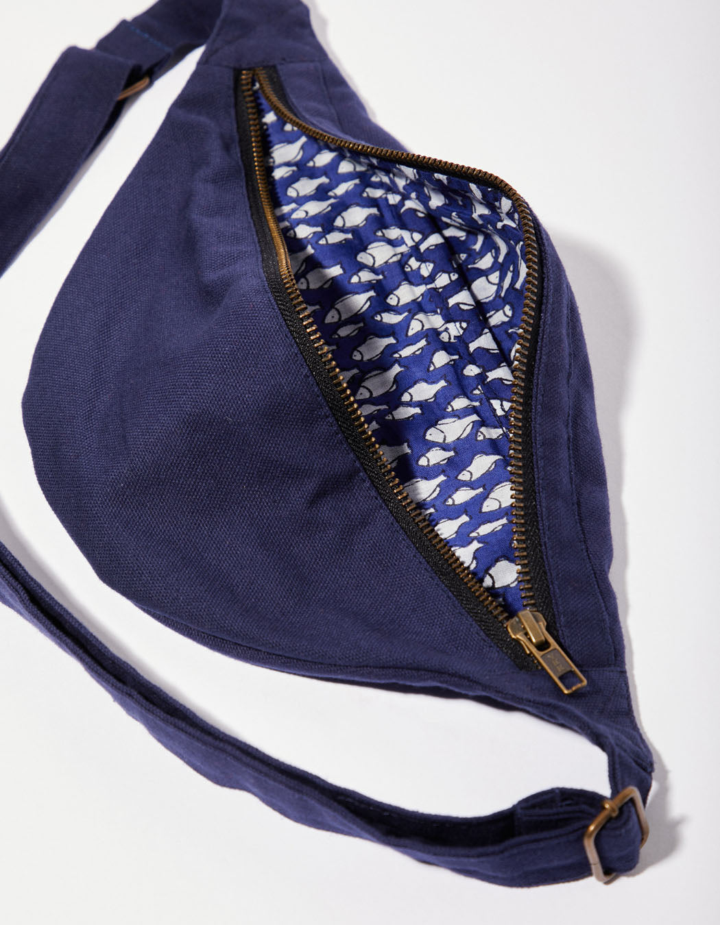 Sac bandoulière banane en coton épais MUNDAL
