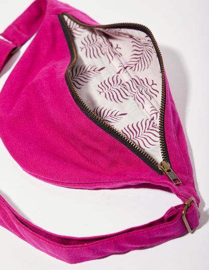 Sac bandoulière banane en coton épais MUNDAL