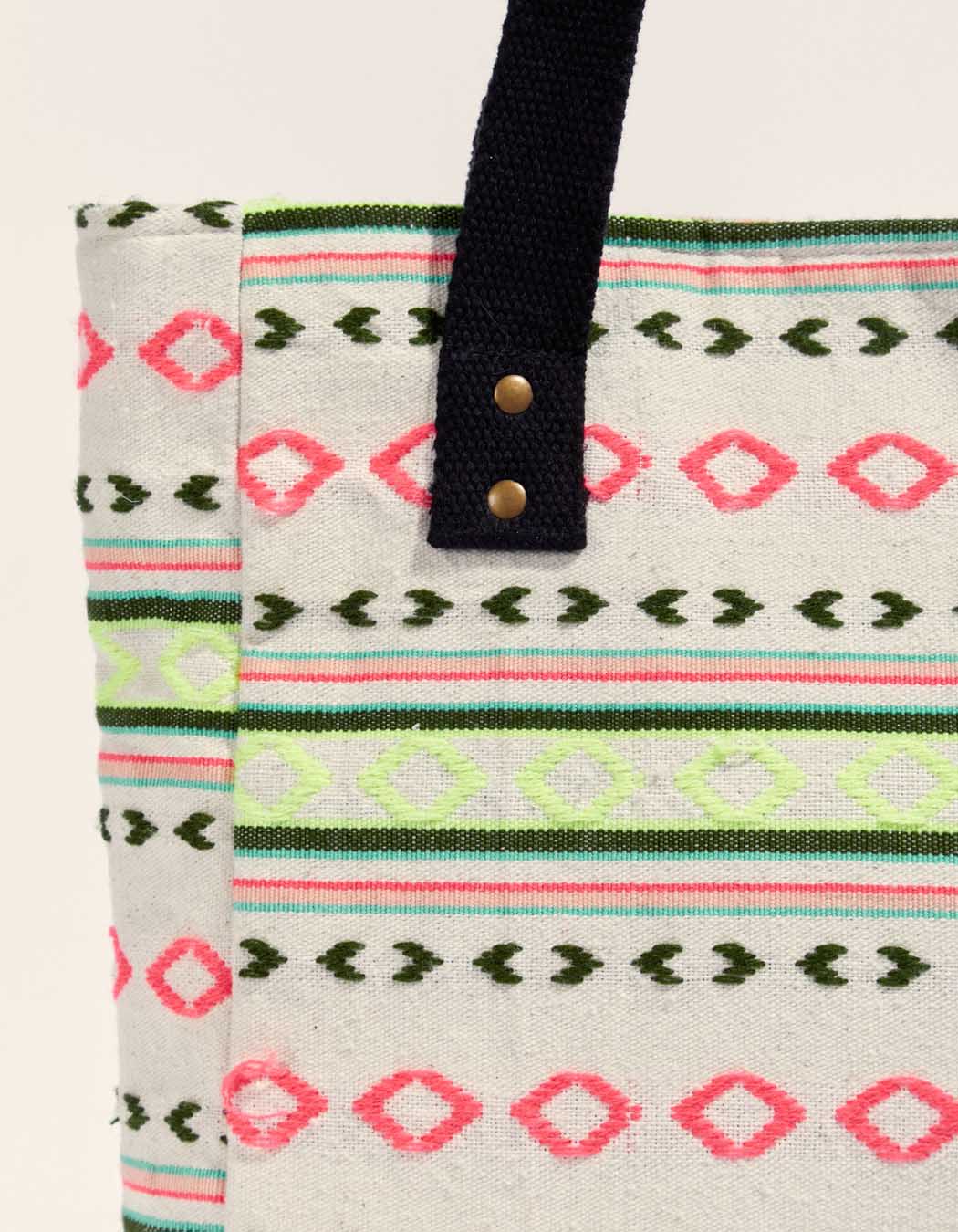 Sac cabas en coton fantaisie LUCIA