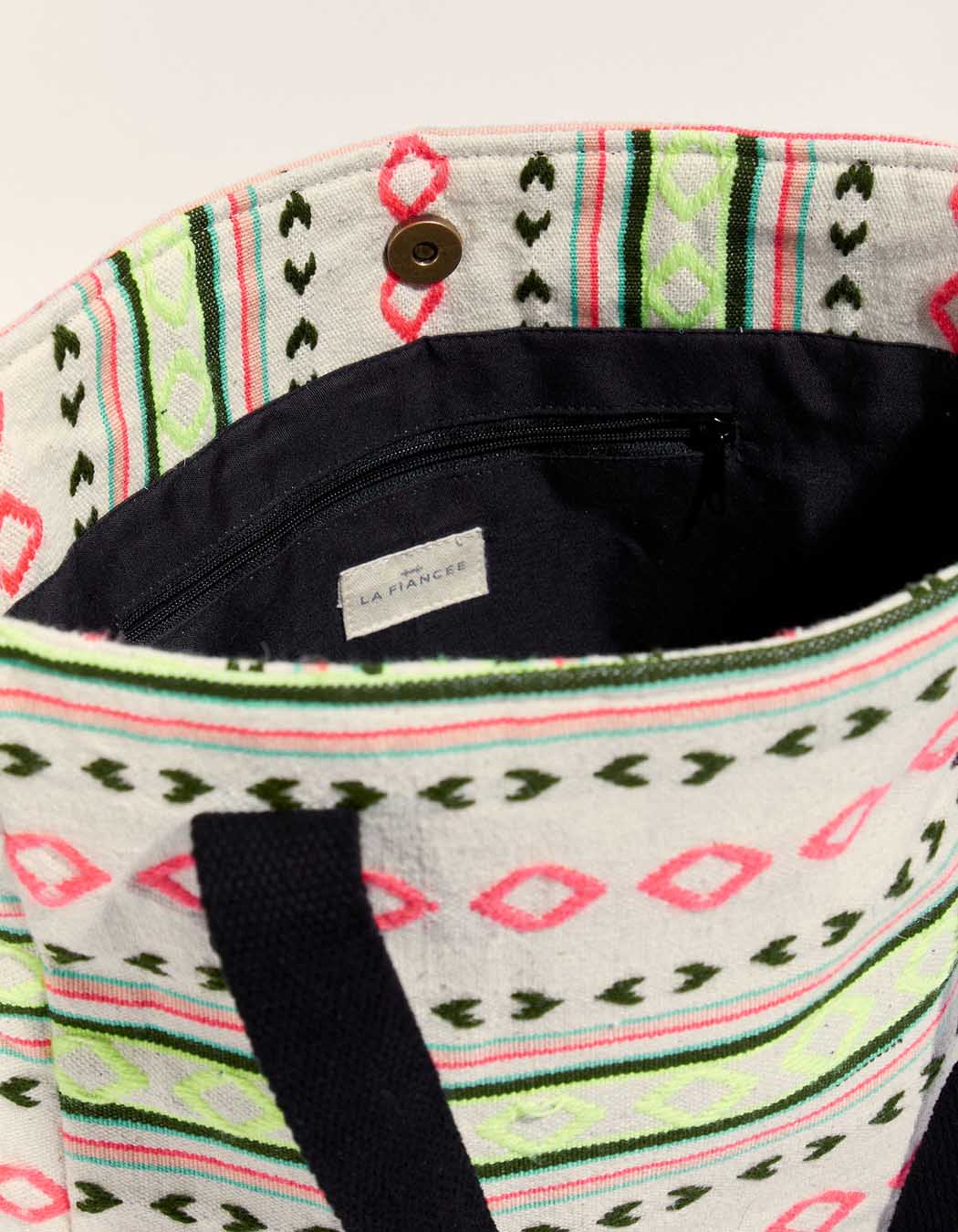 Sac cabas en coton fantaisie LUCIA