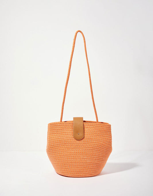 Sac boule esprit panier corde doré AMILA