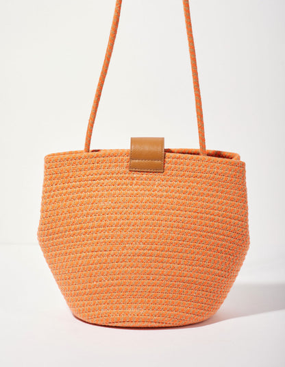 Sac boule esprit panier corde doré AMILA