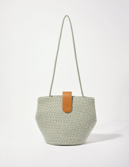 Sac boule esprit panier corde doré AMILA