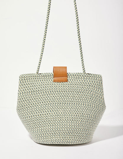 Sac boule esprit panier corde doré AMILA