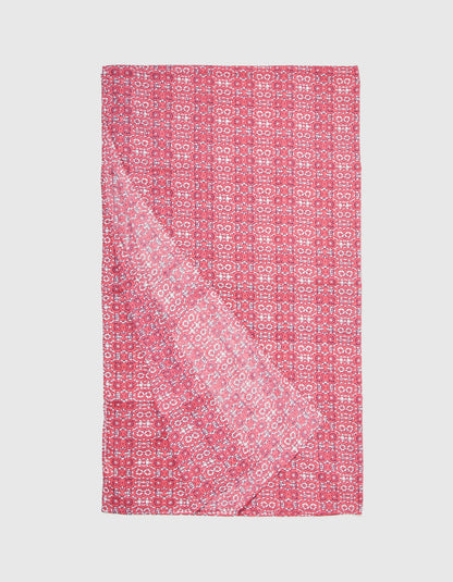 Paréo voile de coton bio imprimé SARONG