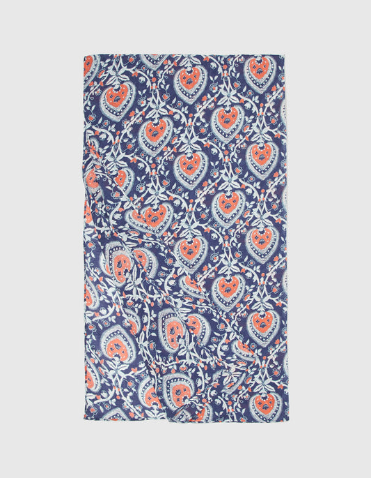 Paréo voile de coton bio imprimé SARONG