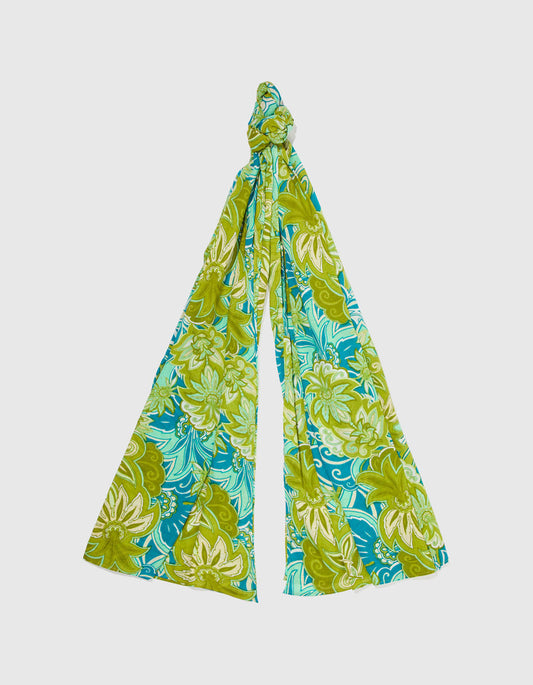 Paréo voile de coton bio imprimé SARONG