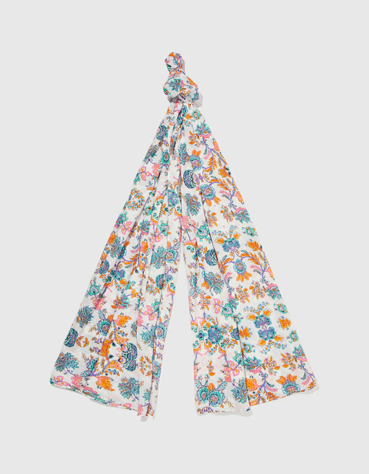 Paréo voile de coton bio imprimé SARONG