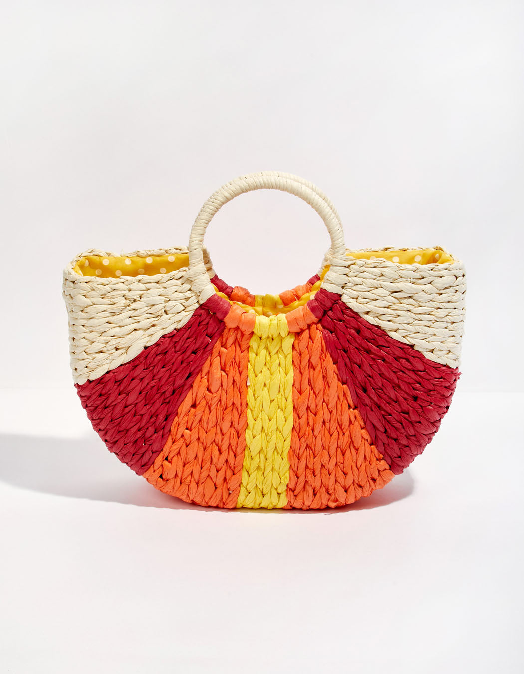 Panier tissé imprimé JOZANA