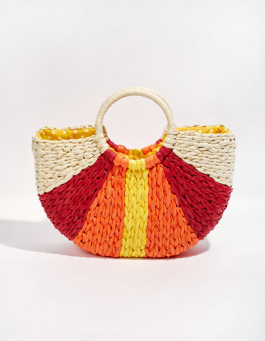 Panier tissé imprimé JOZANA