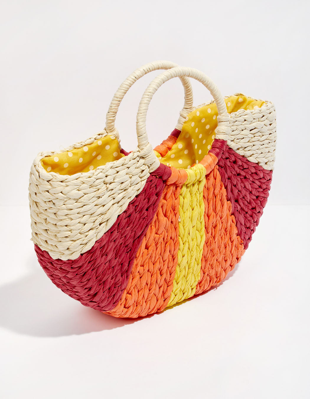 Panier tissé imprimé JOZANA