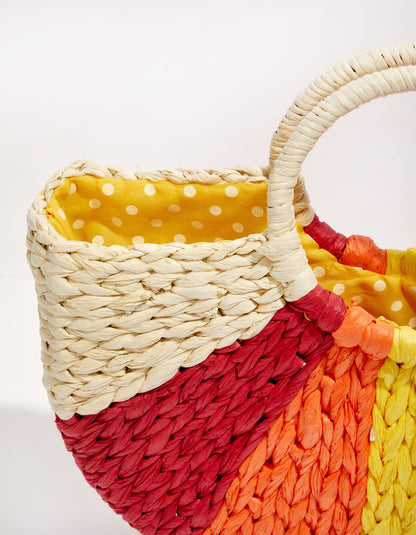 Panier tissé imprimé JOZANA