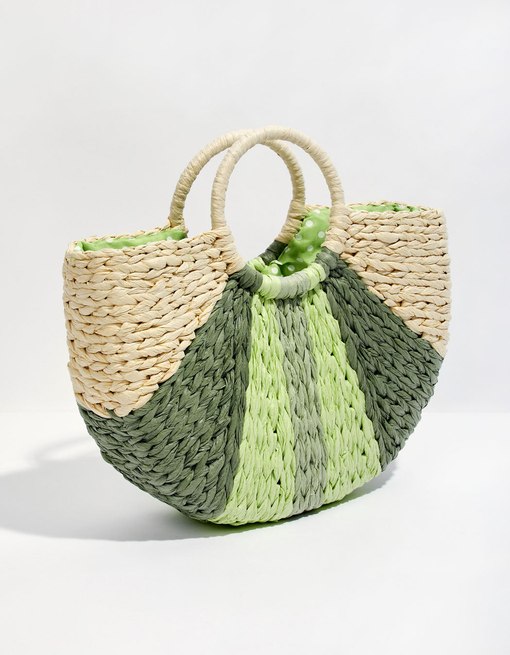 Panier tissé imprimé JOZANA