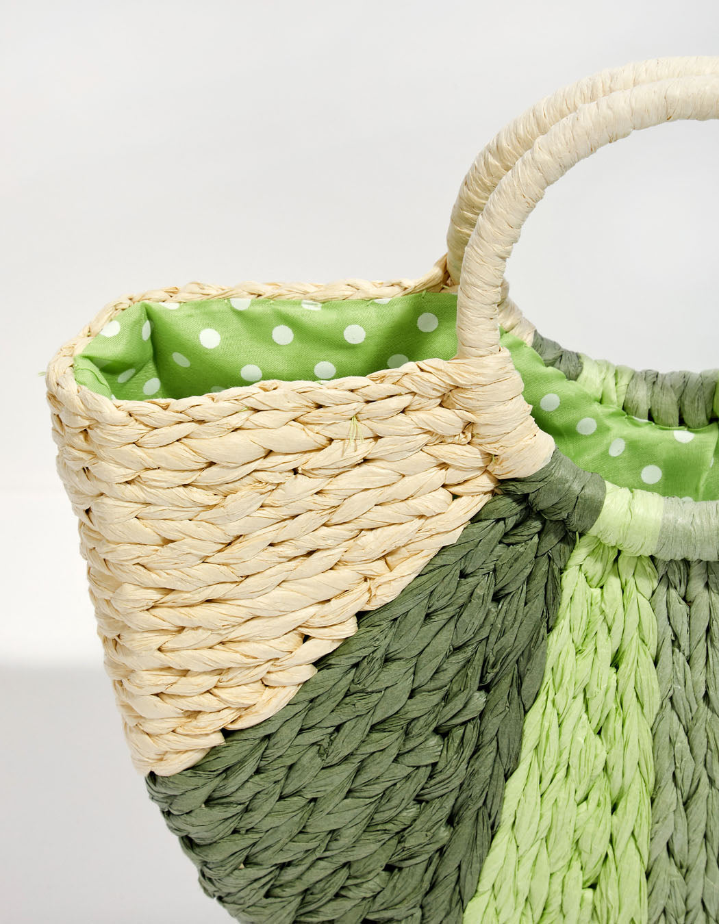 Panier tissé imprimé JOZANA