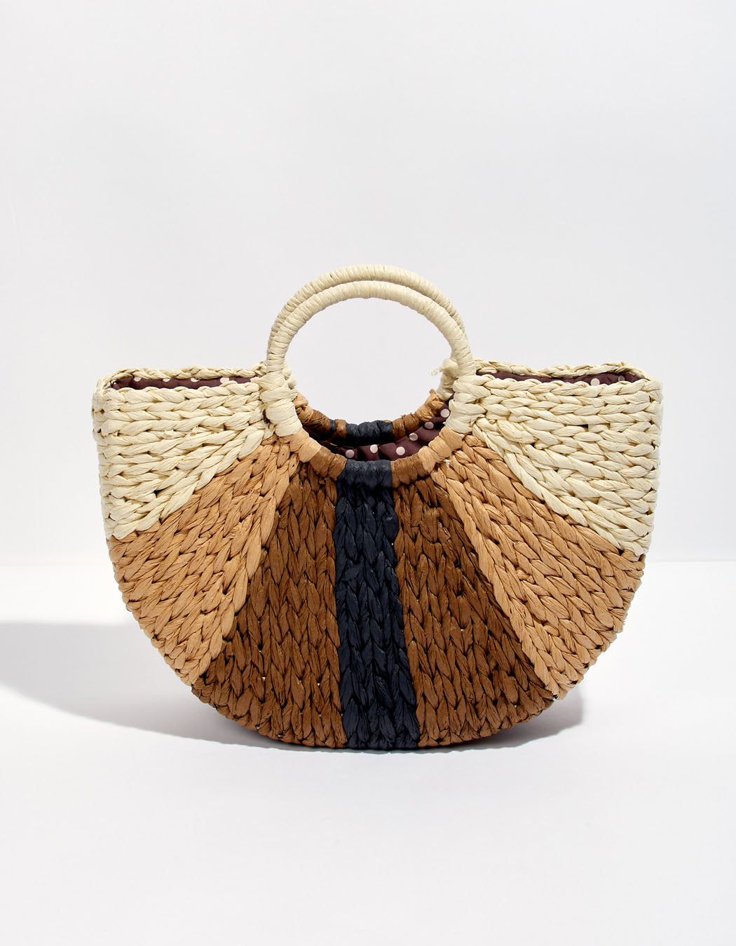 Panier tissé imprimé JOZANA