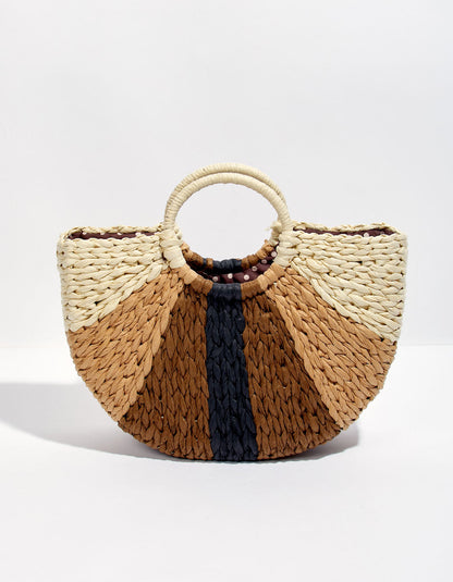 Panier tissé imprimé JOZANA