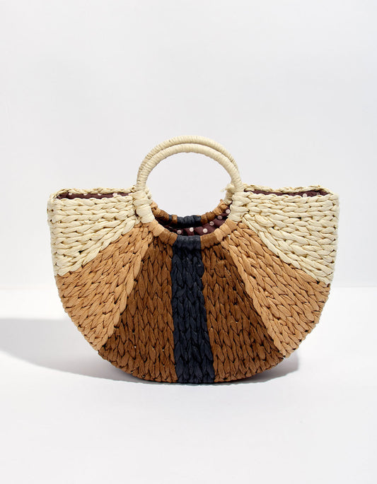 Panier tissé imprimé JOZANA