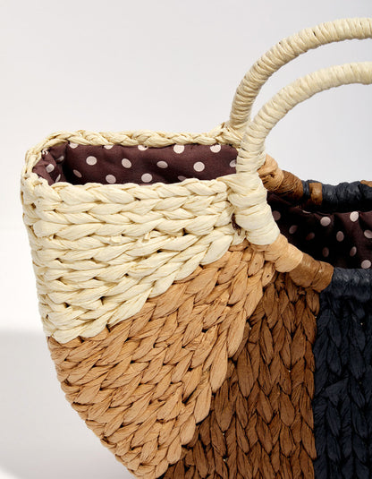 Panier tissé imprimé JOZANA