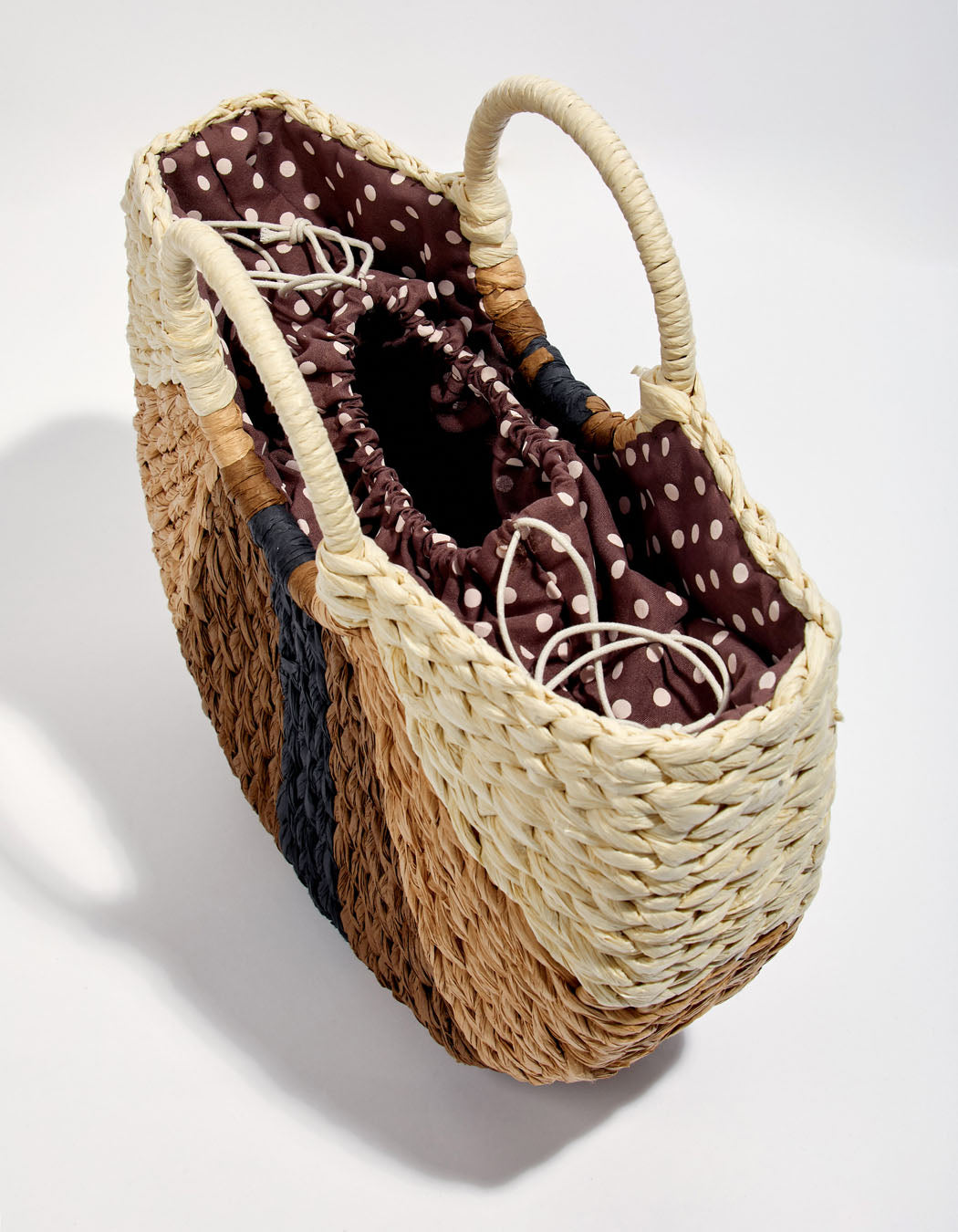 Panier tissé imprimé JOZANA