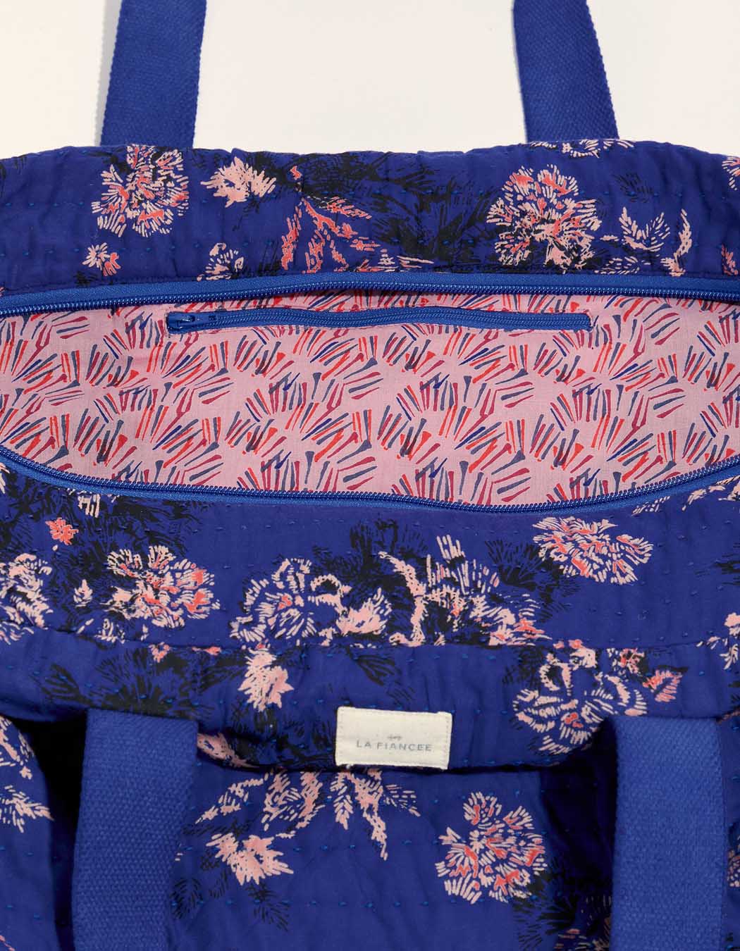 Grand sac week-end coton upcyclé MALAI