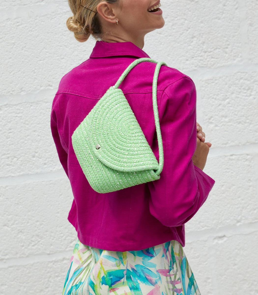 Sac bandoulière corde doré PIUMI