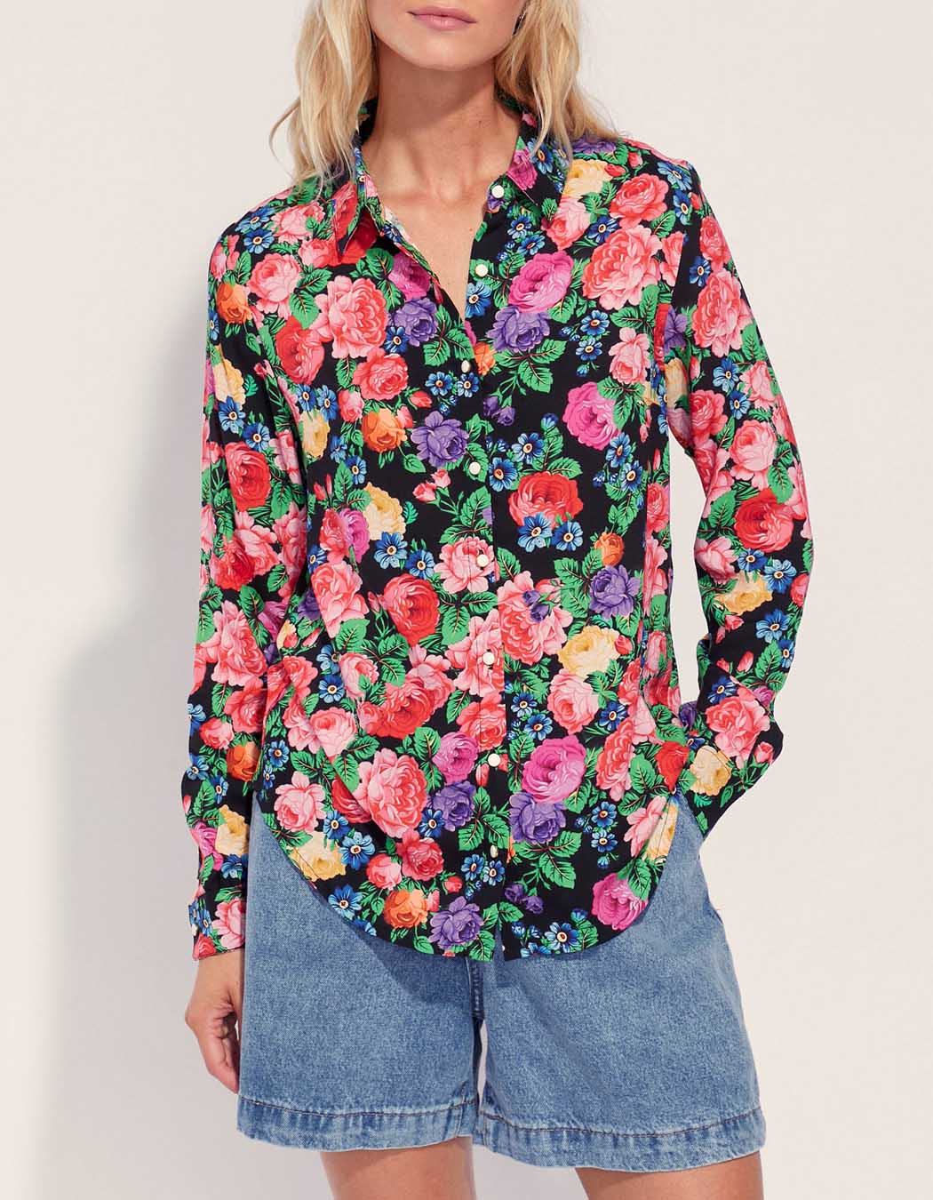 Chemise fluide imprimée Ecovero FEBY