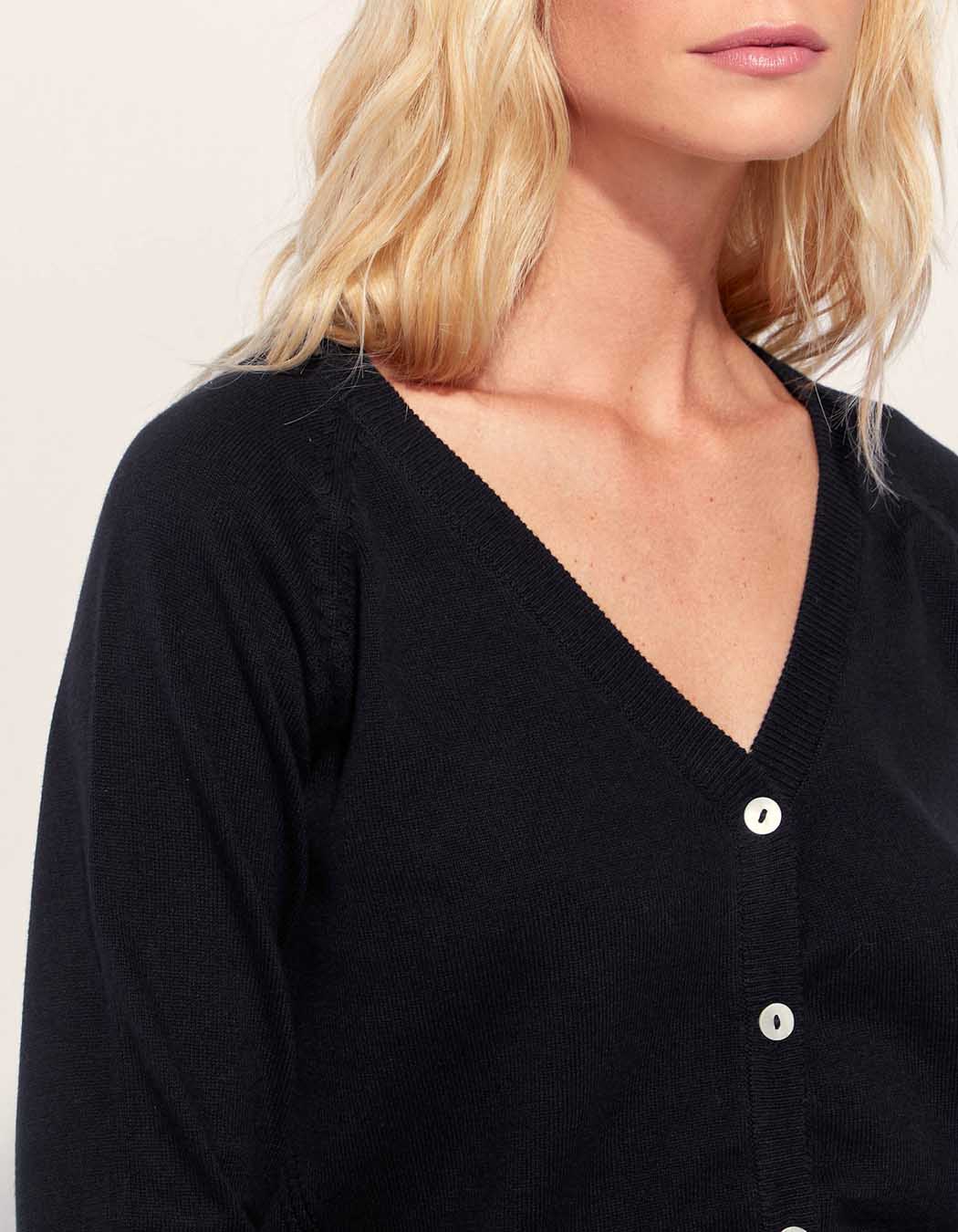 Gilet maille droit LEANDRA