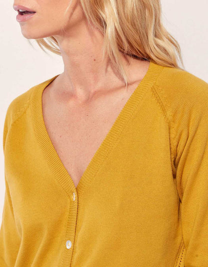 Gilet maille droit LEANDRA