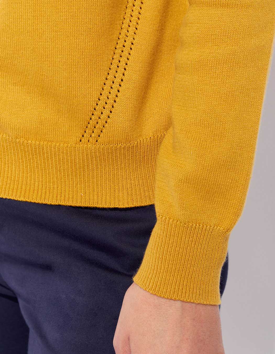 Gilet maille droit LEANDRA