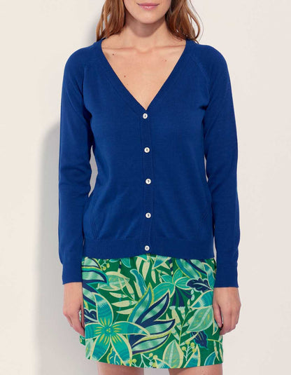 Gilet maille droit LEANDRA