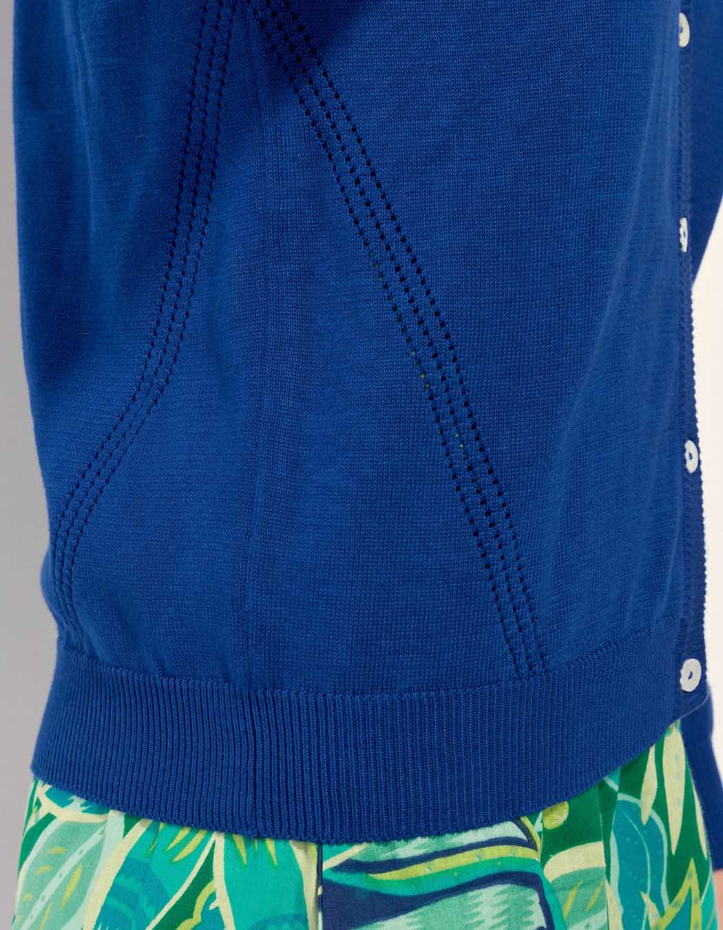 Gilet maille droit LEANDRA