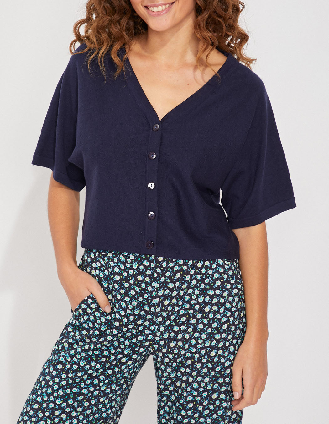 Gilet manches courtes maille MELIO