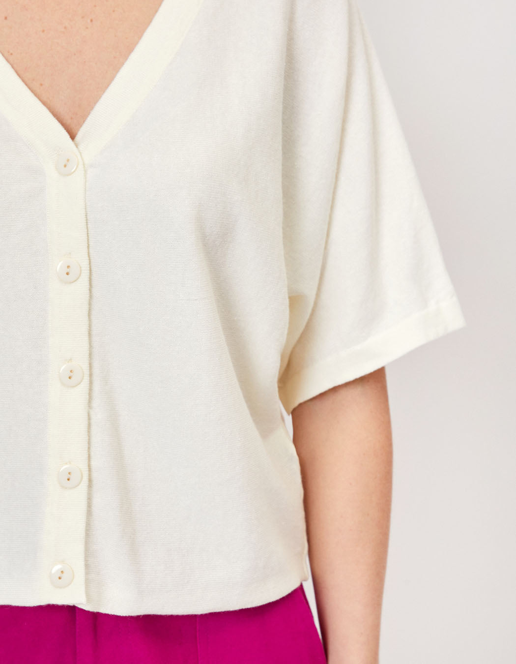 Gilet manches courtes maille MELIO