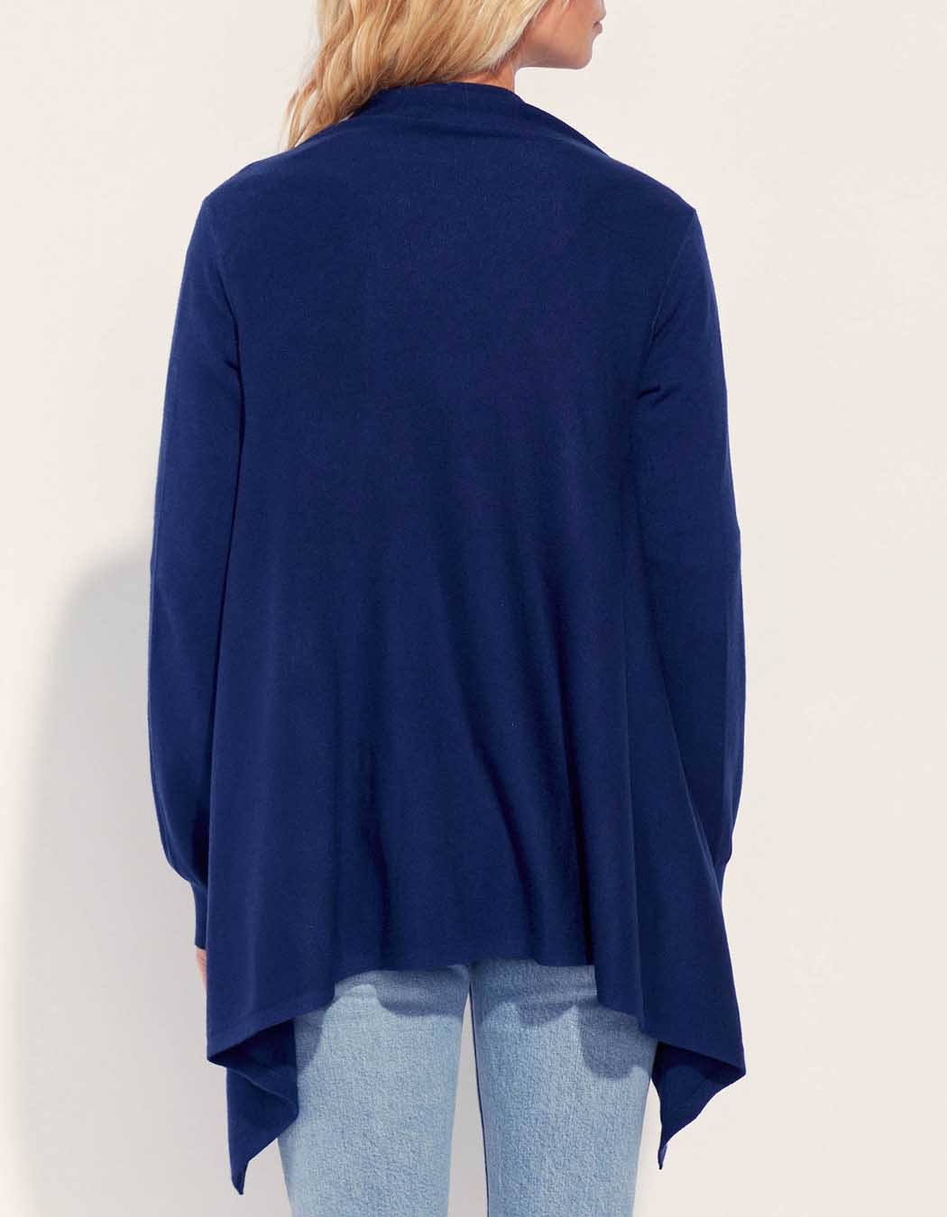 Gilet long maille effet drappé TACHI
