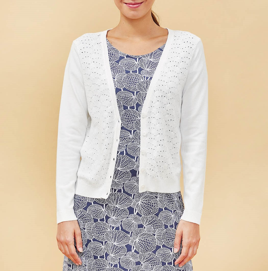 Gilet maille ajourée Xonia