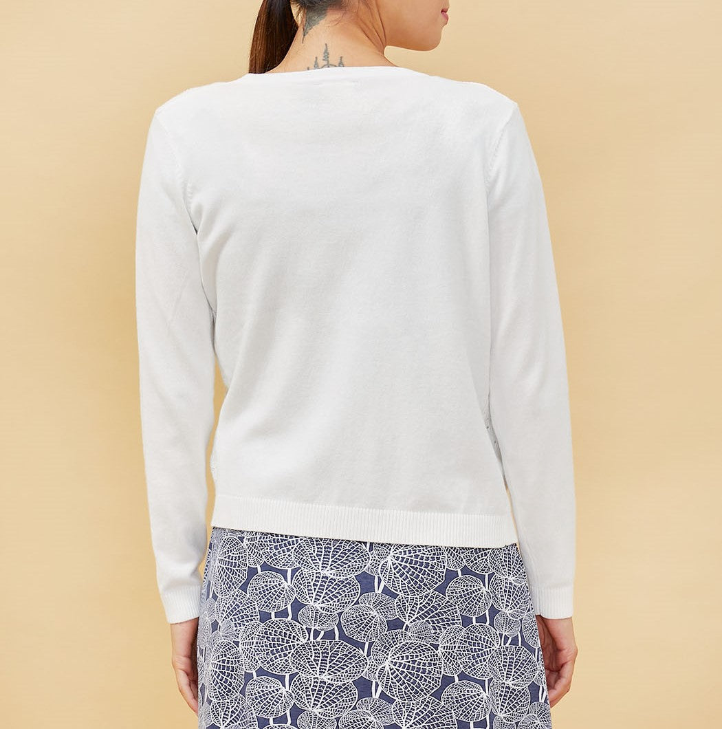 Gilet maille ajourée Xonia