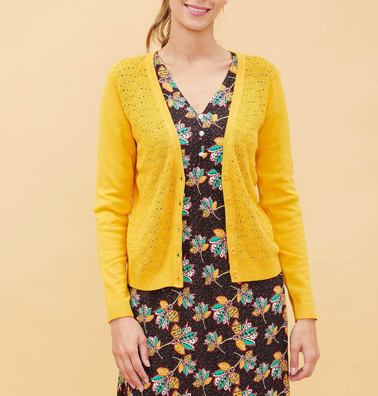 Gilet maille ajourée Xonia