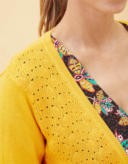 Gilet maille ajourée Xonia