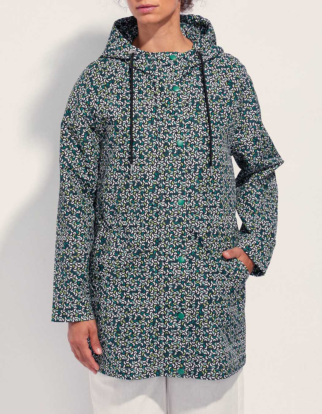 Parka capuche polyester recyclé BARU