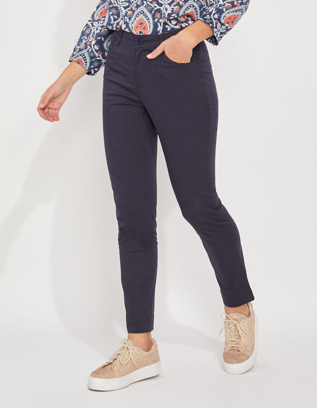 Pantalon cigarette coton MALACIA