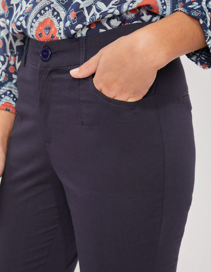 Pantalon cigarette coton MALACIA