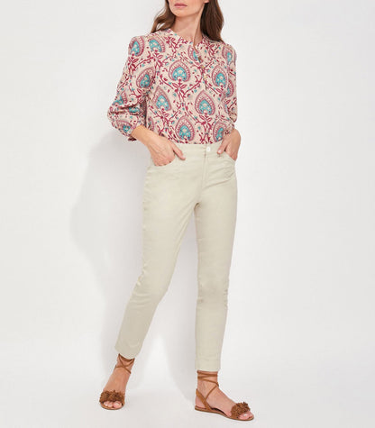 Pantalon cigarette coton MALACIA